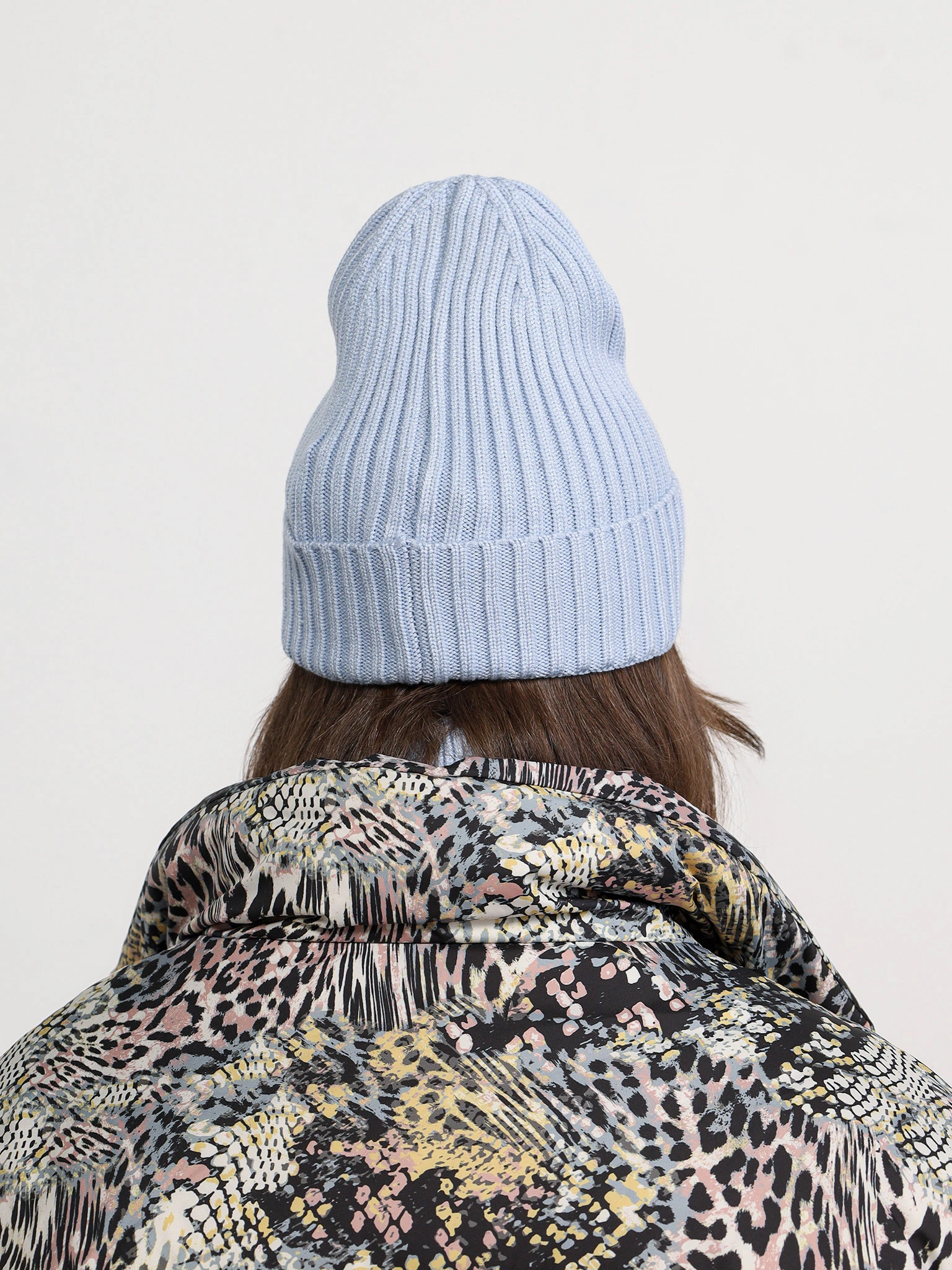 Шапка-бини в ассортименте с отворотом 